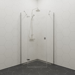 Triton Душевой уголок Сигма-Хром 90x90 – фотография-6